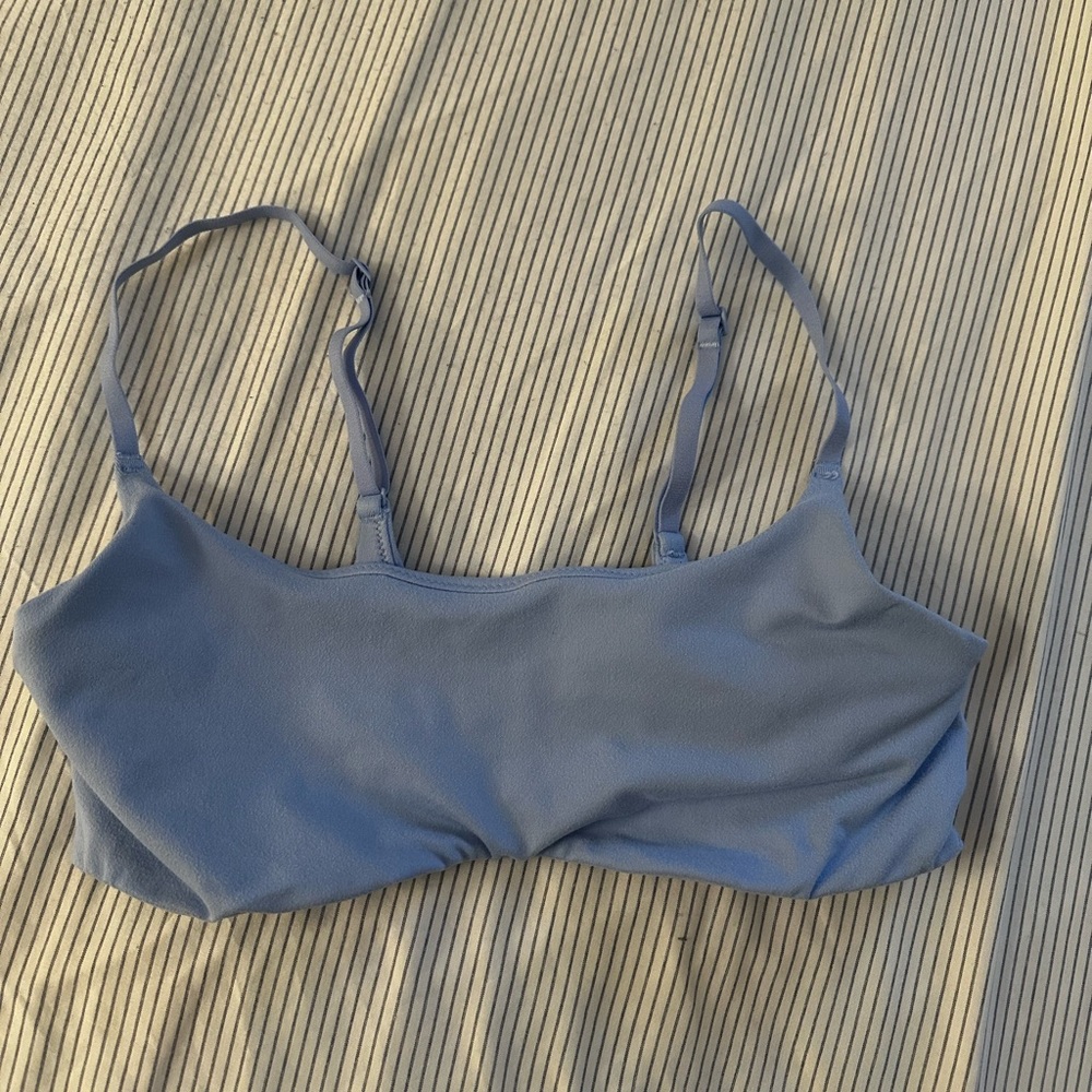 Aerie Scoop Bralette. In Monaco Blue. Size S.